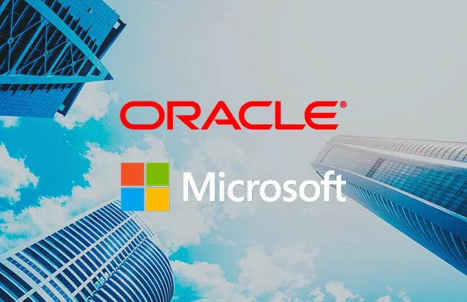 Oracle & Microsoft logos