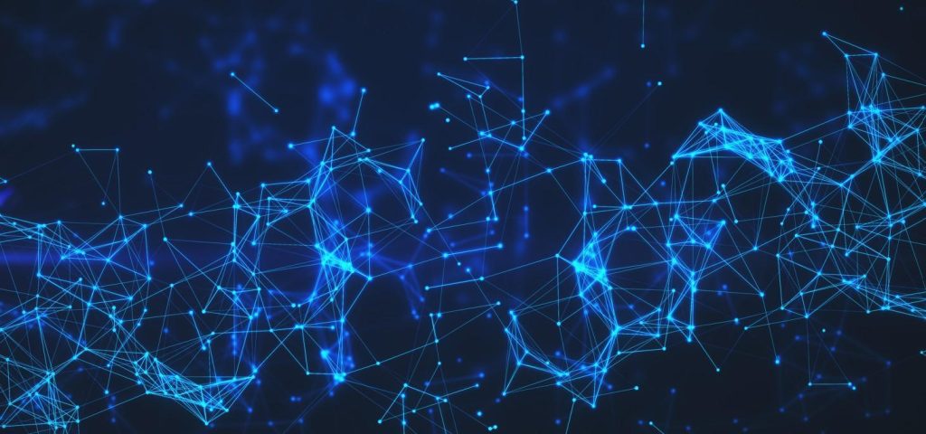 creative blue polygonal-background technology