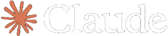 Brand logo for Claude, displaying a stylized orange starburst icon composed of radiating lines on the left, followed by the word 'Claude' in a prominent white serif font. The logo is set against a dark teal background, creating strong contrast and a professional, modern appearance.