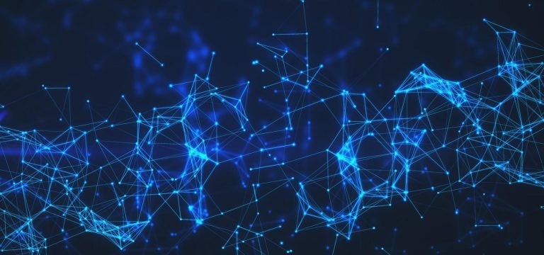 creative blue polygonal-background technology