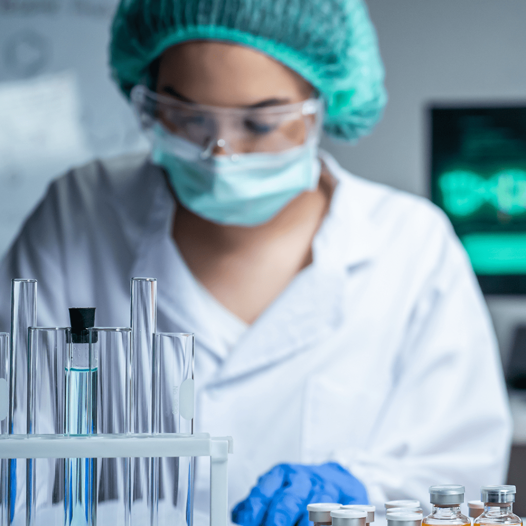 Healthcare-sector-image-of-person-in-science-lab